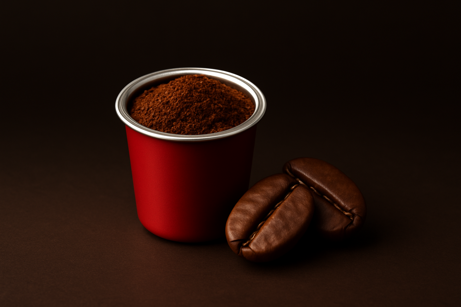 Taza de café roja